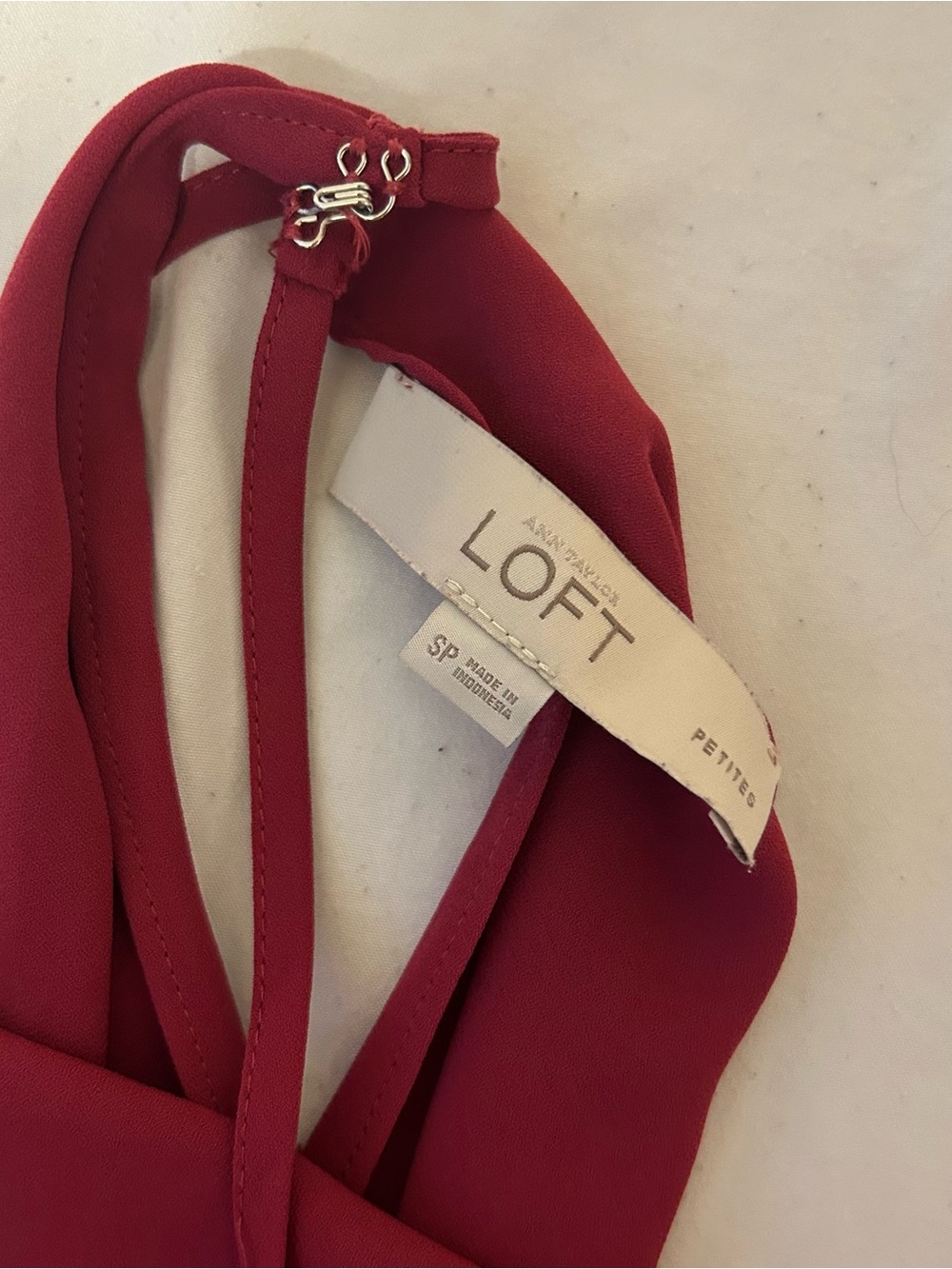 LOFT Raspberry Red tank top - Picture 3 of 3
